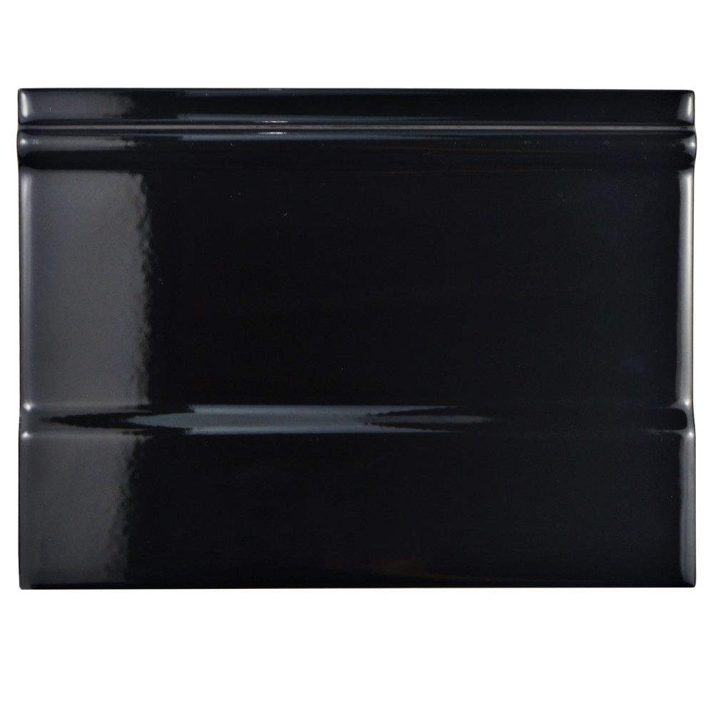 Santorini Zocalo Nero 5-7/8 in. x 7-7/8 in. Ceramic Wall Tile