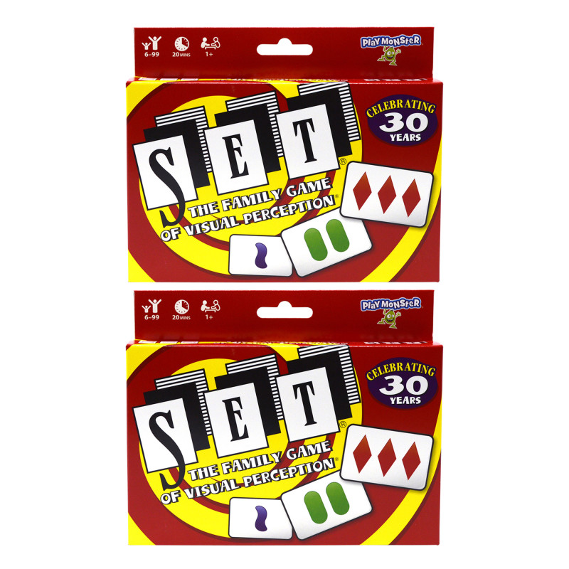 SET® The Family Game of Visual Perception®, Pack of 2