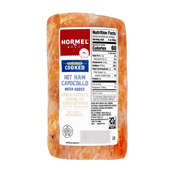 HORMEL(r) Hot Ham Capocollo, 3 pc . C1CB - Front Center Inner Pack (Hi Res)