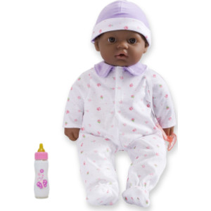 La Baby Soft 16" Baby Doll, Purple with Pacifier, African-American