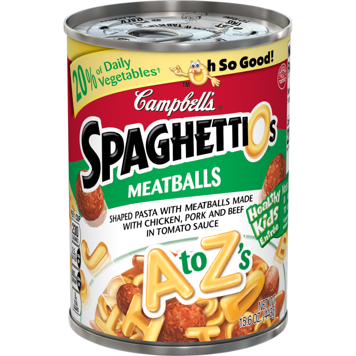 SpaghettiOs® A to Z with Meatballs