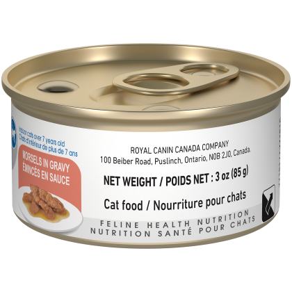 Royal Canin Feline Health Nutrition Indoor 7+ Morsels in Gravy Canned Cat Food