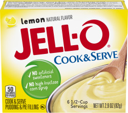 Jell-O Cook & Serve Lemon Pudding & Pie Filling, 2.9 oz Box image