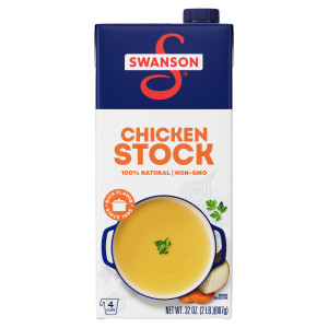Swanson® 100% Natural Chicken Stock, 32 oz Carton
