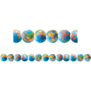 Globes Border, 12 Strips/36 Feet