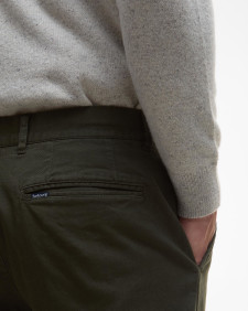 Washed Stretch Tailored Trousers 
