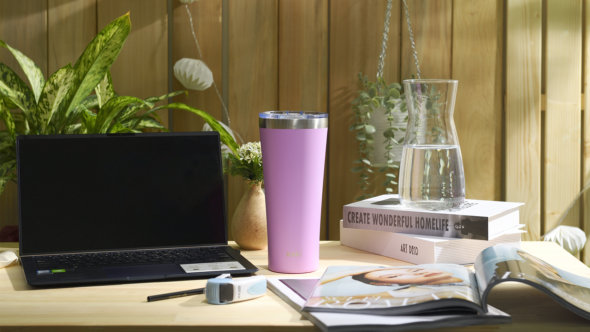 Alpine 30 ounce Stainless Steel Vacuum Insulated Tumbler with Straw, Lilac slideshow image 8 Alpine 30 ounce Stainless Steel Vacuum Insulated Tumbler with Straw, Lilac slideshow image 8