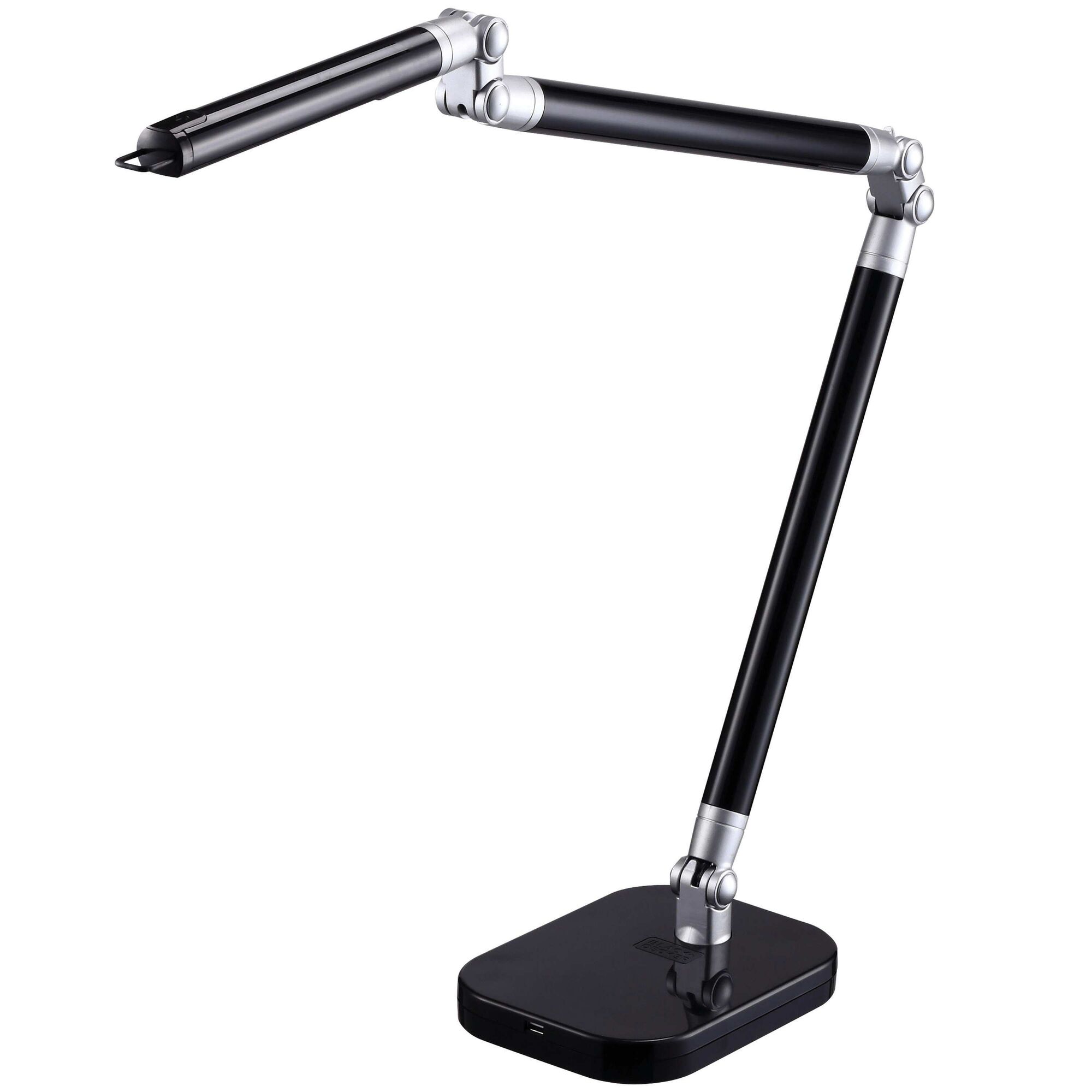 Ultra reach led desk lamp in black.