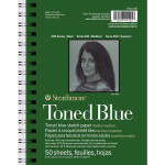 Strathmore 400 Series Sketch Pad Recycled Toned Blue Side Wire Binding 50 Sheet 5.5x8.5  inch 1 Count