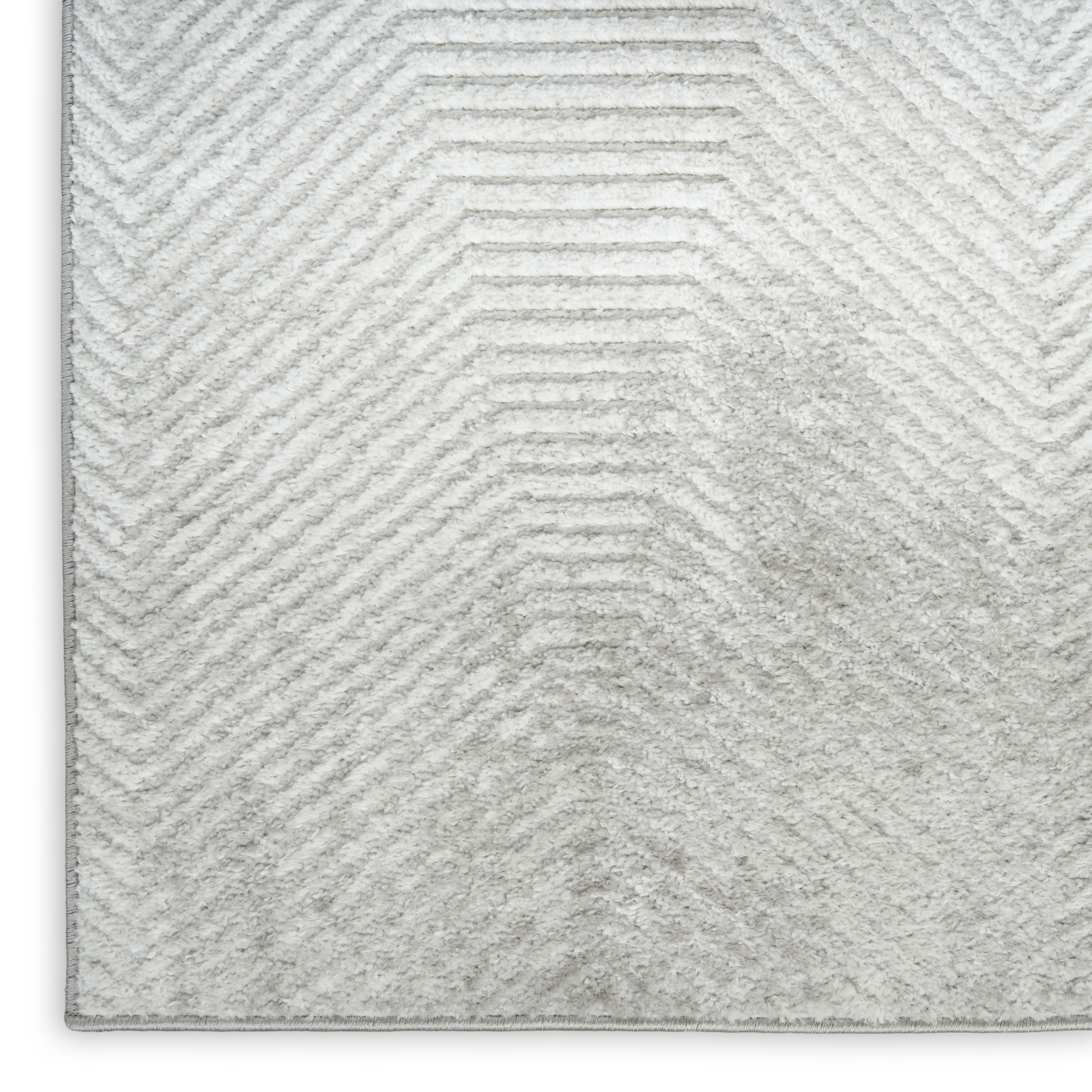 Nourison Dekor 2' x 4' Grey Vintage Indoor Rug