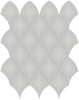 Studio Dove Gray 11×13 Scallop Mosaic Glossy