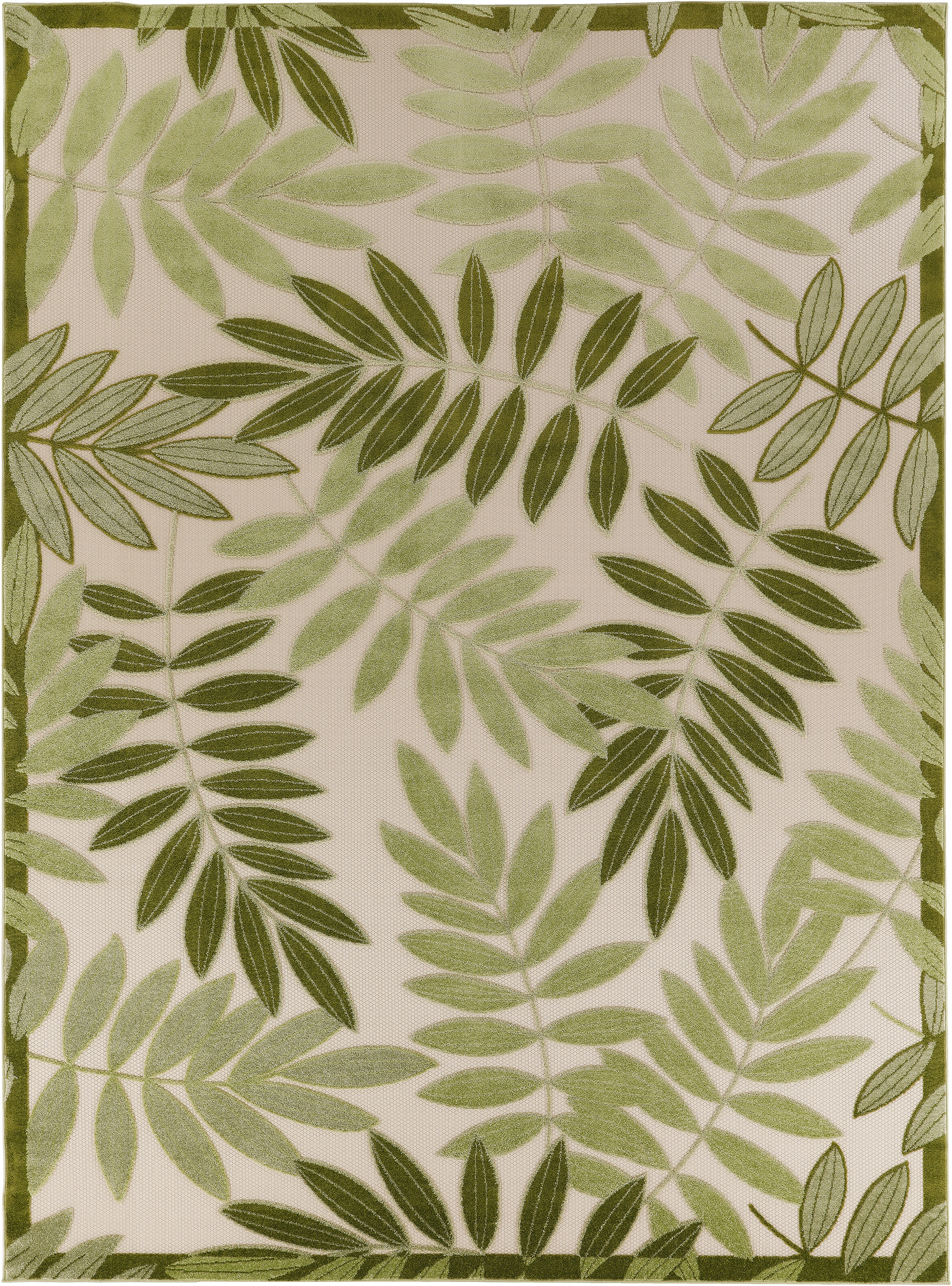 Nourison Aloha 9' x 12' Ivory Green Outdoor Rug