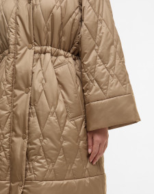 Celine Quilted Jacket Military Brown/Hessian Tartan