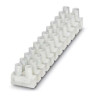 Europe Terminal Strip Polyamide 41A 450V 16 to 10 AWG 12-Position 1-Level Transparent 5.22 L x 0.68 H x 0.87 W in.