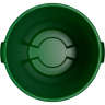 Carlisle, Bronco, Waste Bin Trash Container, 32 gal, Plastic, Green, Round, Receptacle
