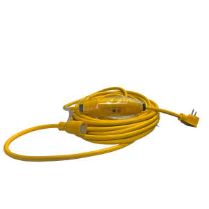 Kaivac, Inc., In Line GFCI 12 3 Twistlock, 50 Ft., Yellow