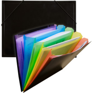 Rainbow Document Sorter, Black/Multicolor