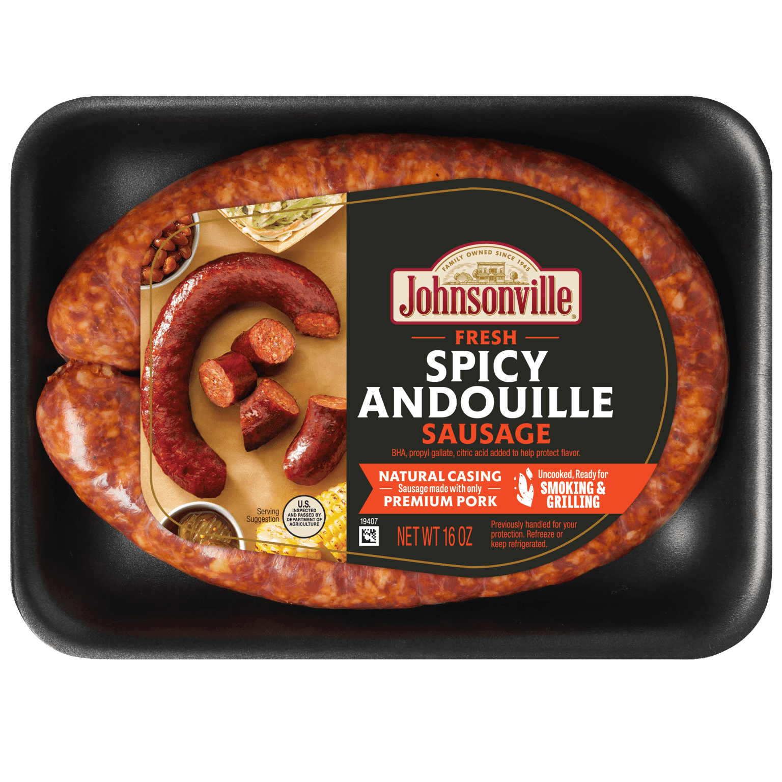 Spicy Andouille Rope Sausage | Johnsonville