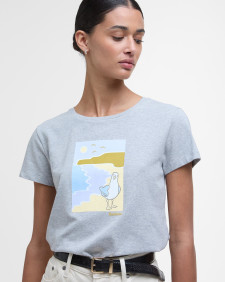 Merseyside Graphic T-Shirt Light Grey Marl