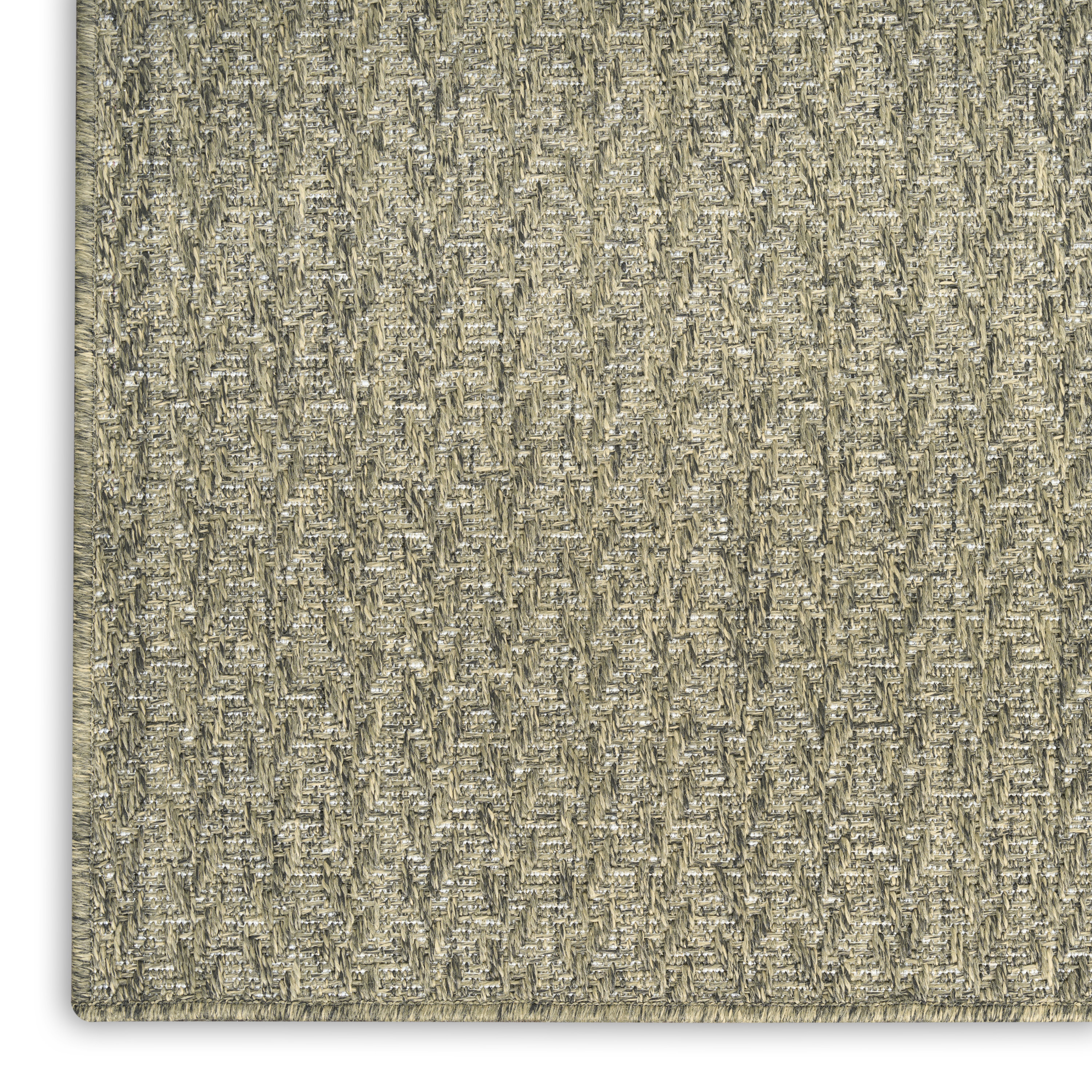 Nourison Tulum 4' x 6' Olive Outdoor Rug