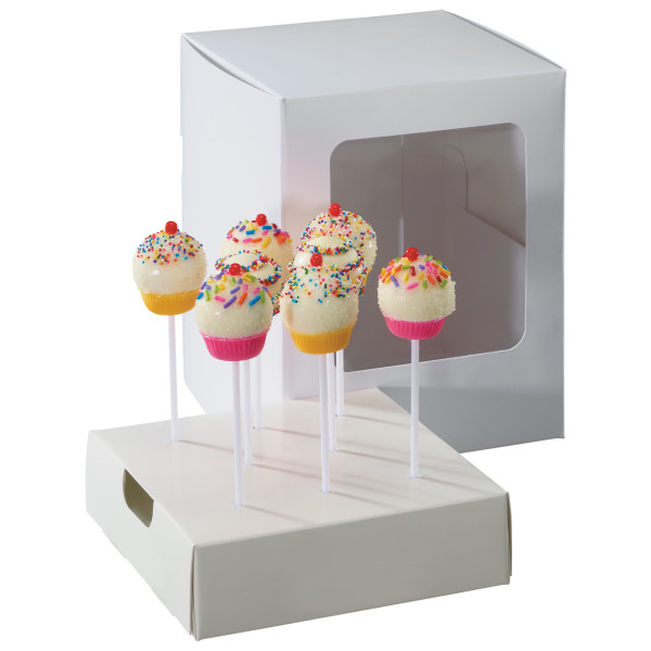 White Plastic Treat Stick 6" x 0.15" dia. Decorating Tools