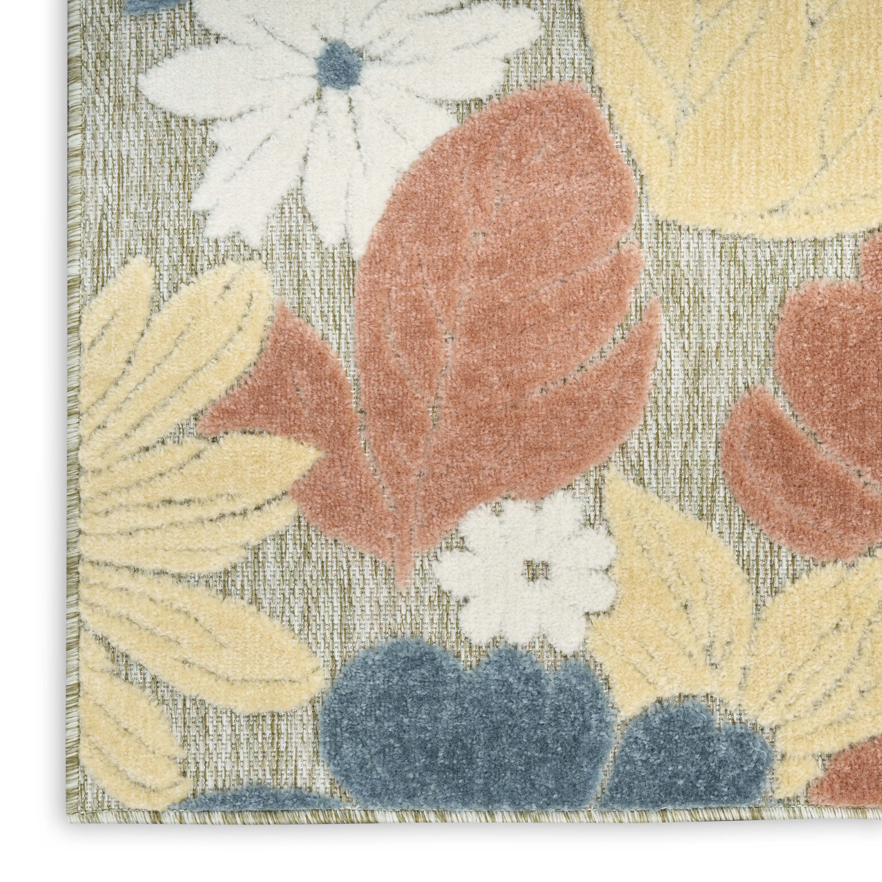 Nourison Aloha 7'10" x 10'6" Rose Modern Rug