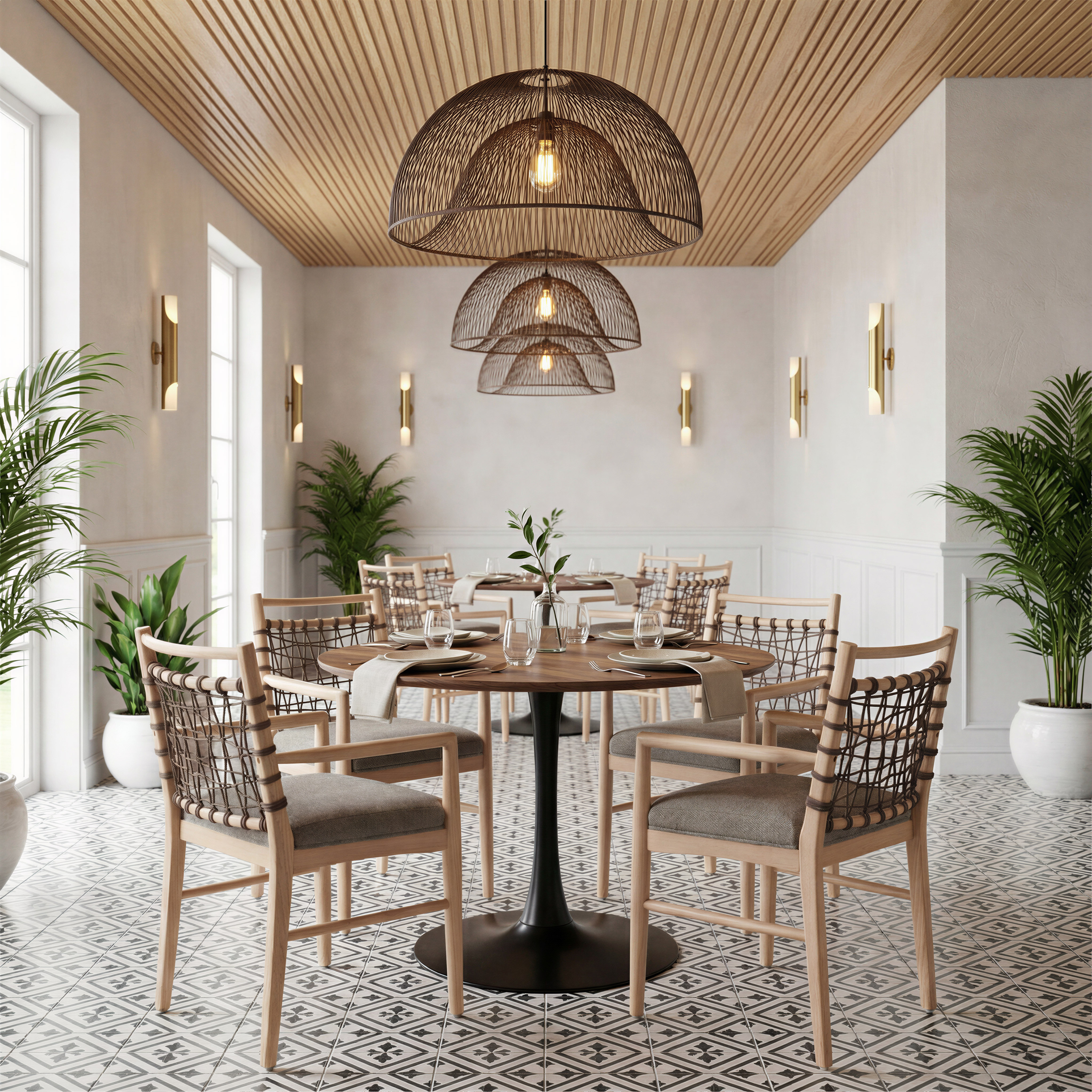 Opus Dining Table Brown & Black product image