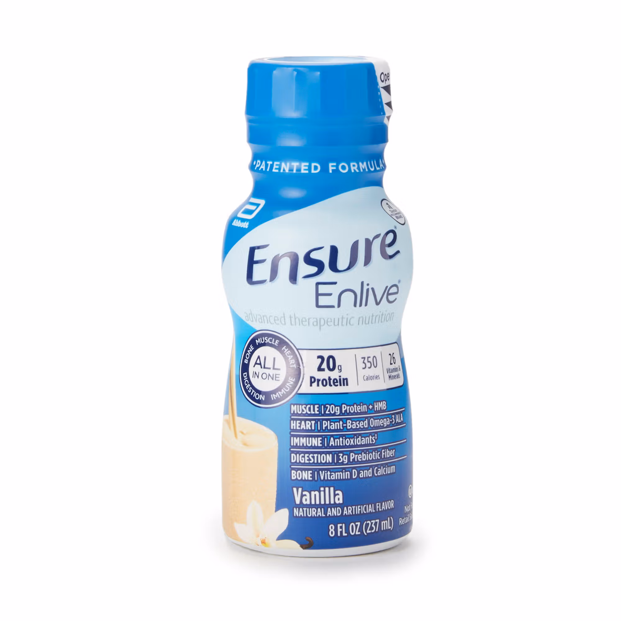Ensure® Enlive® Vanilla Advanced Nutrition Shake, 8-ounce Bottle