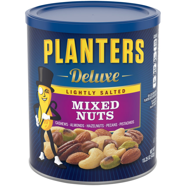PLANTERS Deluxe Lightly Salted Mixed Nuts 15.25 oz Can image
