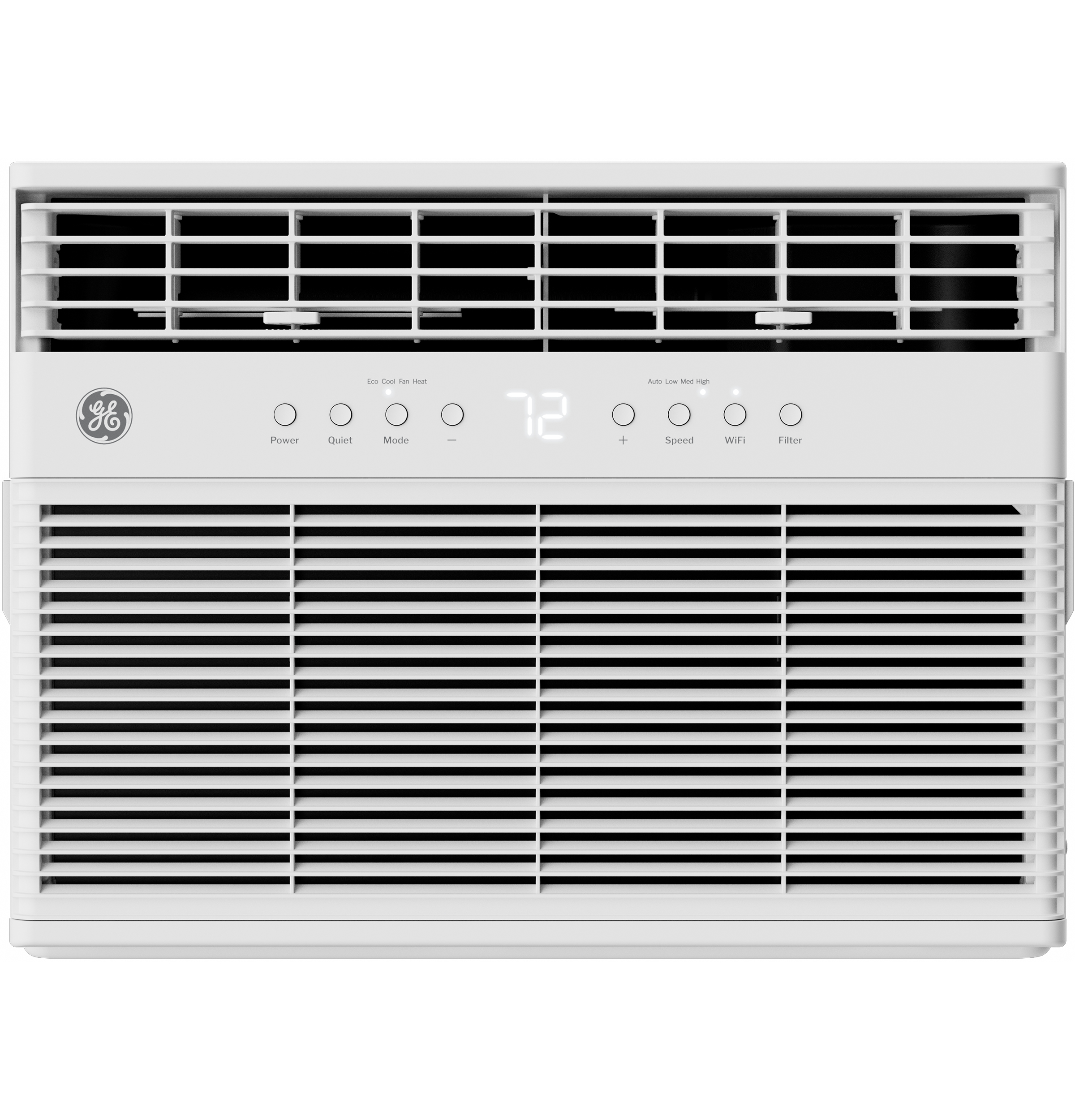 GE® ENERGY STAR® 8,000 BTU Smart Heat/Cool with Heat Pump Electronic Window Air Conditioner for Medium Rooms up to 350 sq. ft.