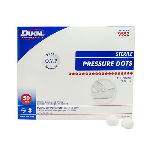Dukal PRESSURE DOTS, STR 1" (50/PK 10PK/BX)