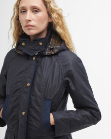Bower Waxed Jacket Navy-Classic