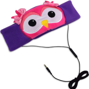 Auriculares con diadema de forro polar ajustable H1, búho