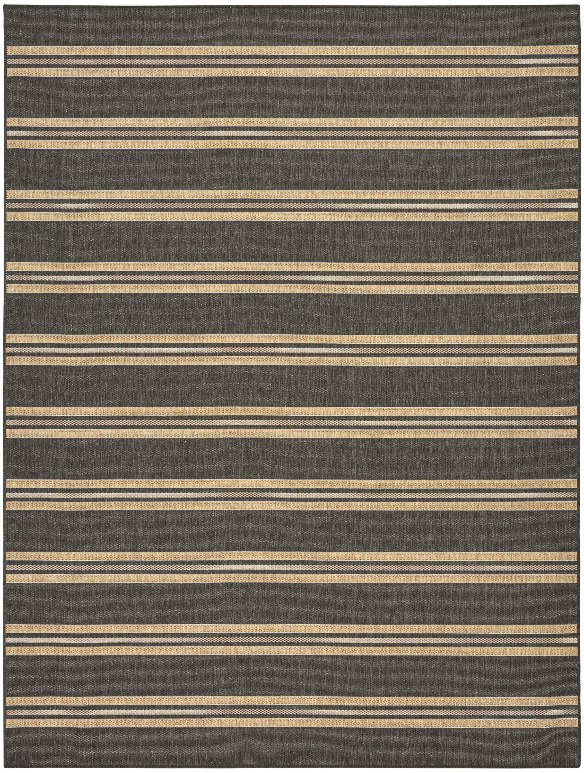 Nourison Horizon Indoor/Outdoor 9' x 12' Charcoal Modern Rug