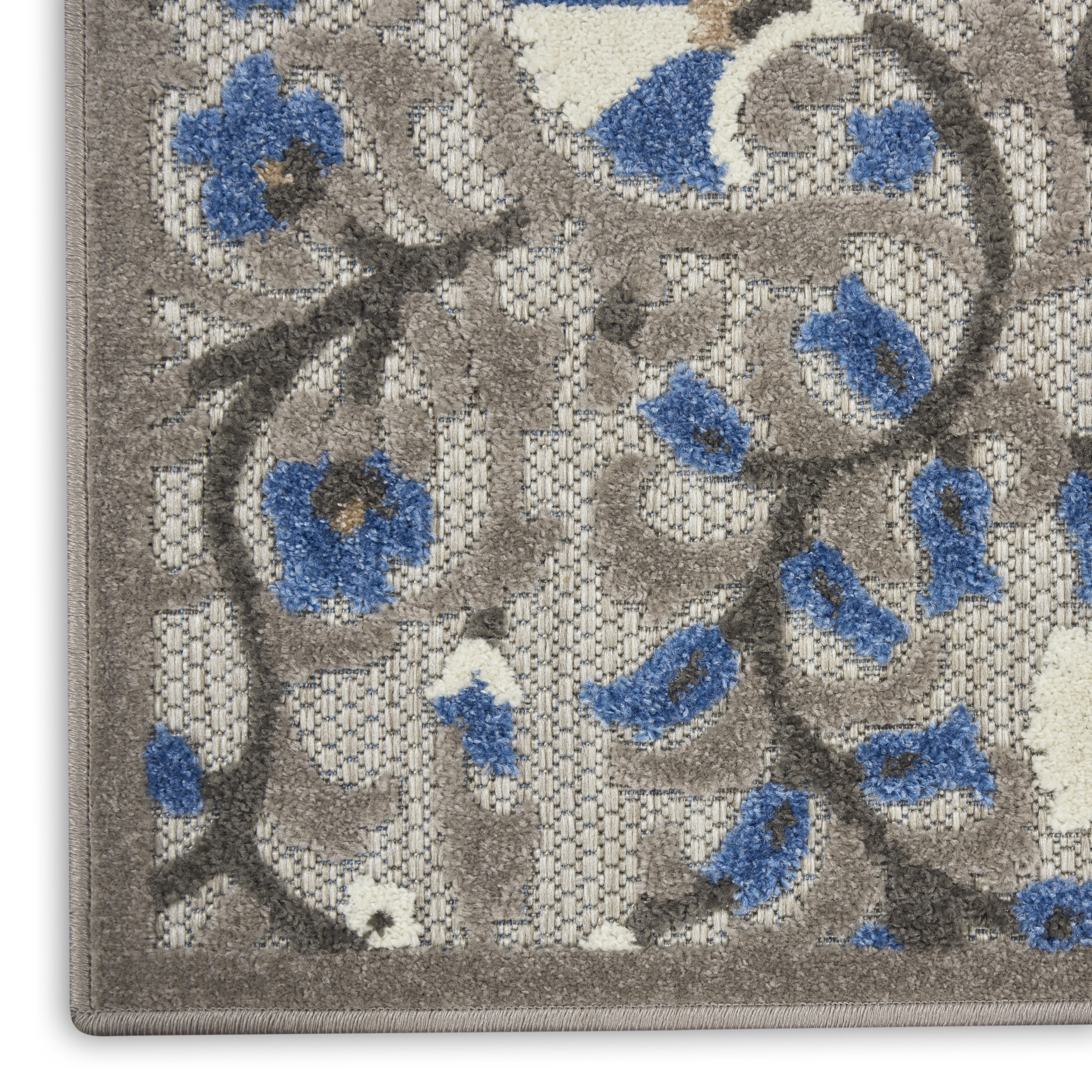 Nourison Aloha 2' x 3' Grey Multicolor Transitional Rug