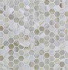 Agate Cortona 1″ Hexagon Mosaic Silk