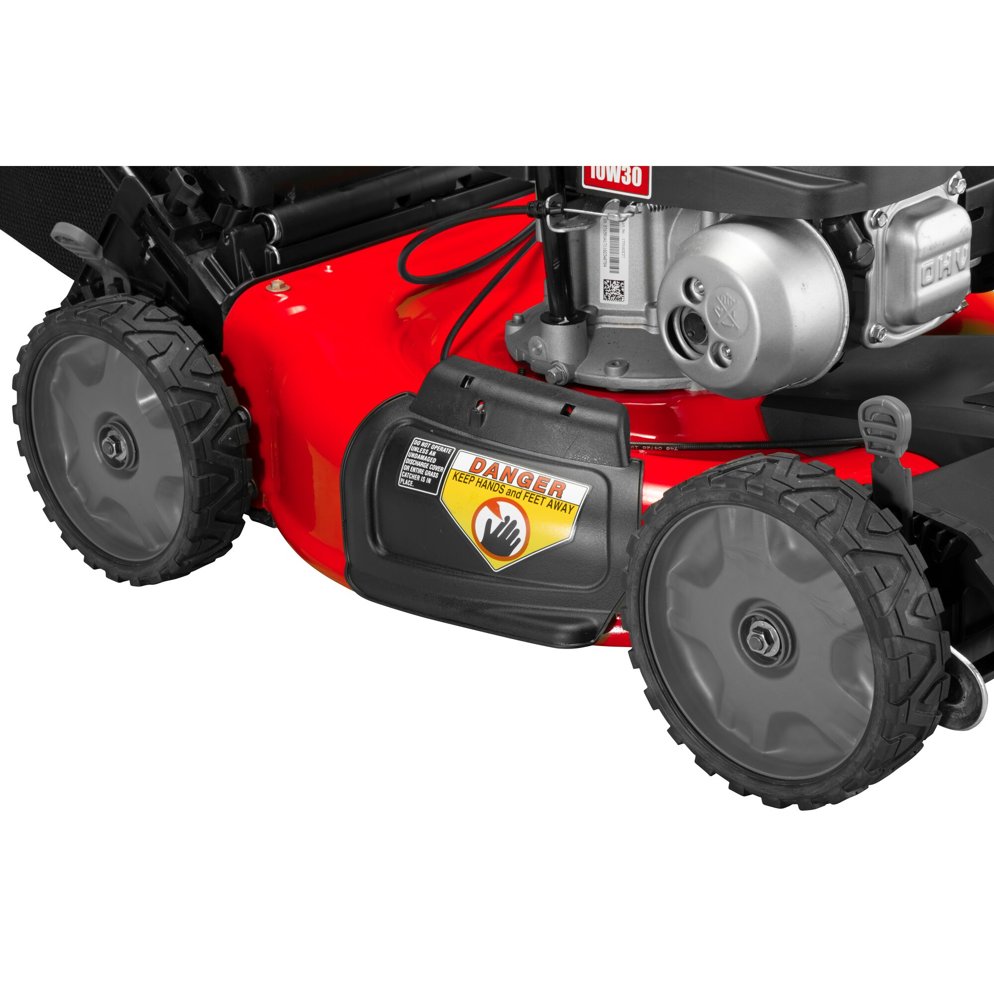 CRAFTSMAN M205 21 in. Front-Wheel-Drive Self-Propelled Lawn Mower on white background