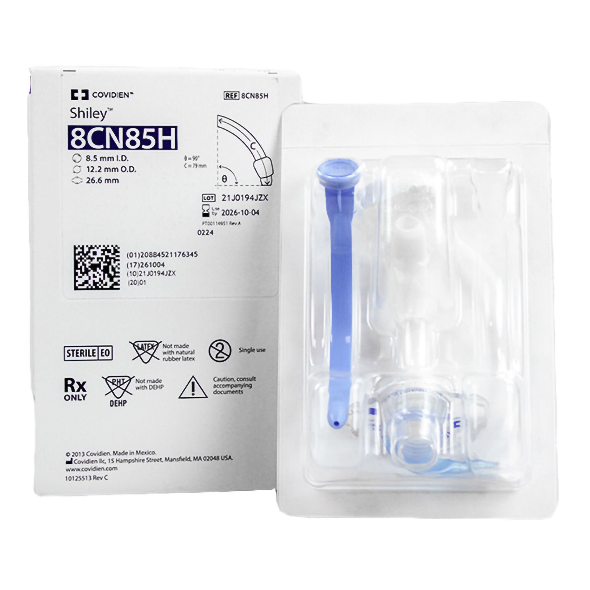 Shiley™ Flexible Tracheostomy Tube, Cuffed, Size 8.5