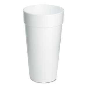 Dart, Foam Drink Cups, 20 oz, White