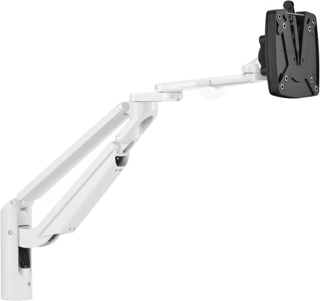 The Novus CLU Plus monitor arm in white.