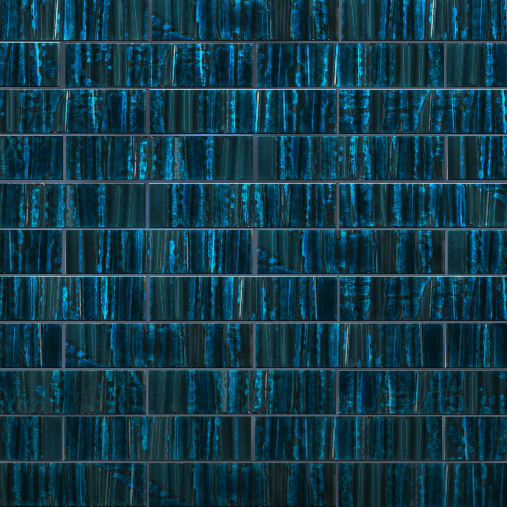 Joliet Prisma Sapphire 3 in. x 12 in. Ceramic Wall Tile