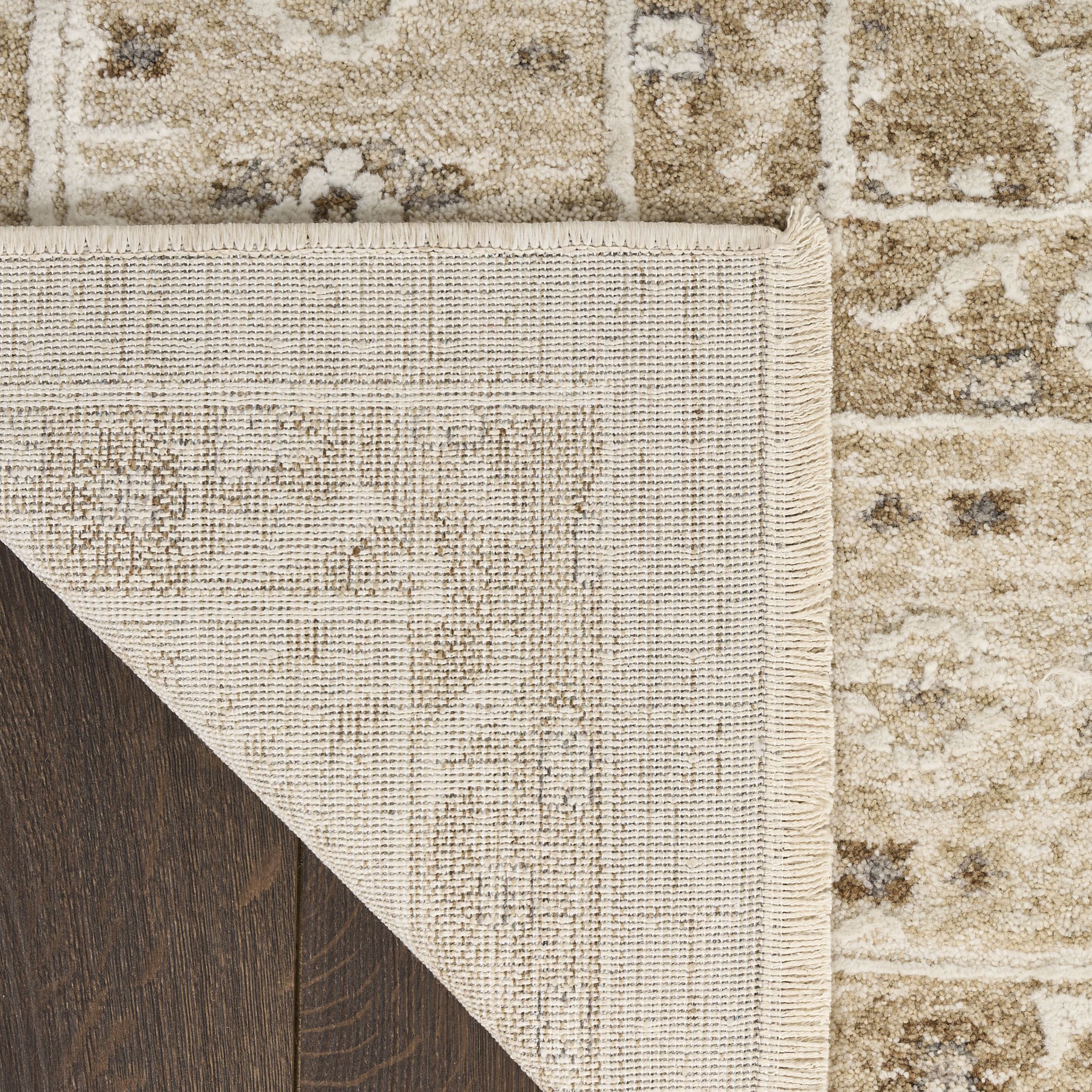 Nourison Retreat 5'3" x 7'6" Beige Vintage Indoor Rug