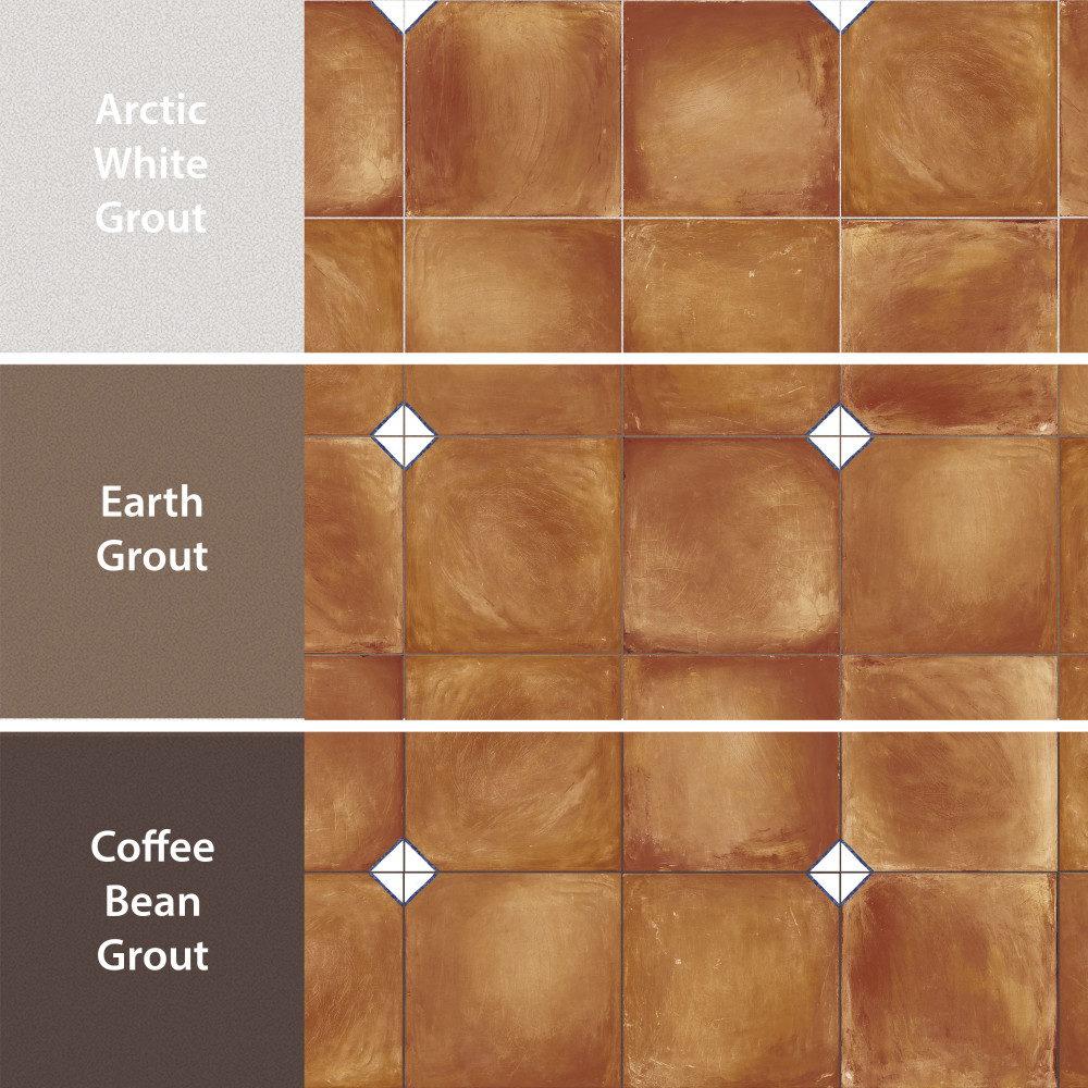 Sentier des Ocres Coin Blue 7-7/8 in. x 7-7/8 in. Porcelain Floor and Wall Tile