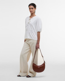 Louise Peplum Blouse Cloud