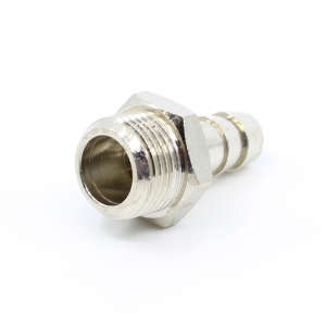 Hose Tail Straight 3/8"M D.10 Brass