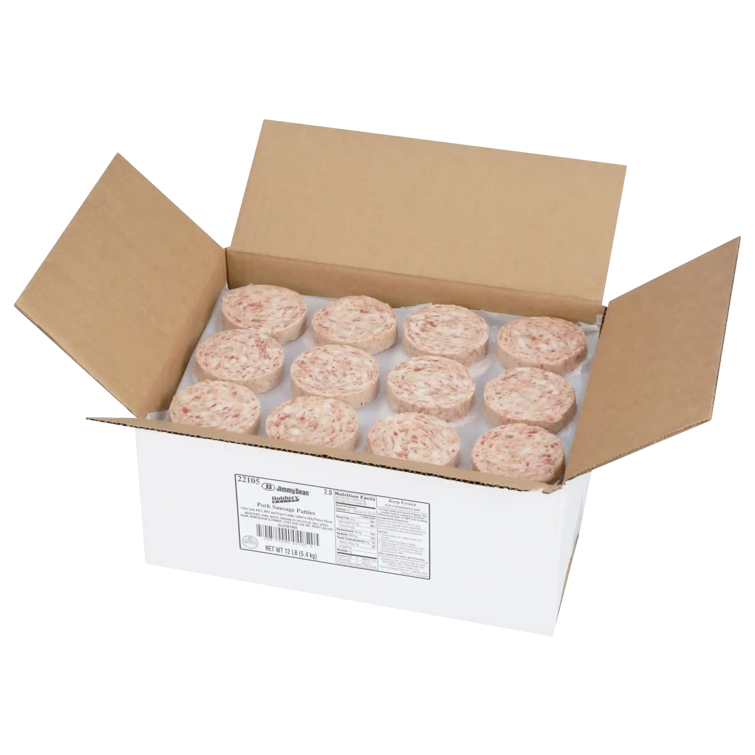 Jimmy Dean® Butcher's Recipe® Raw Pork Sausage Patties, 2.88 Inch, 2.0 oz_image_4