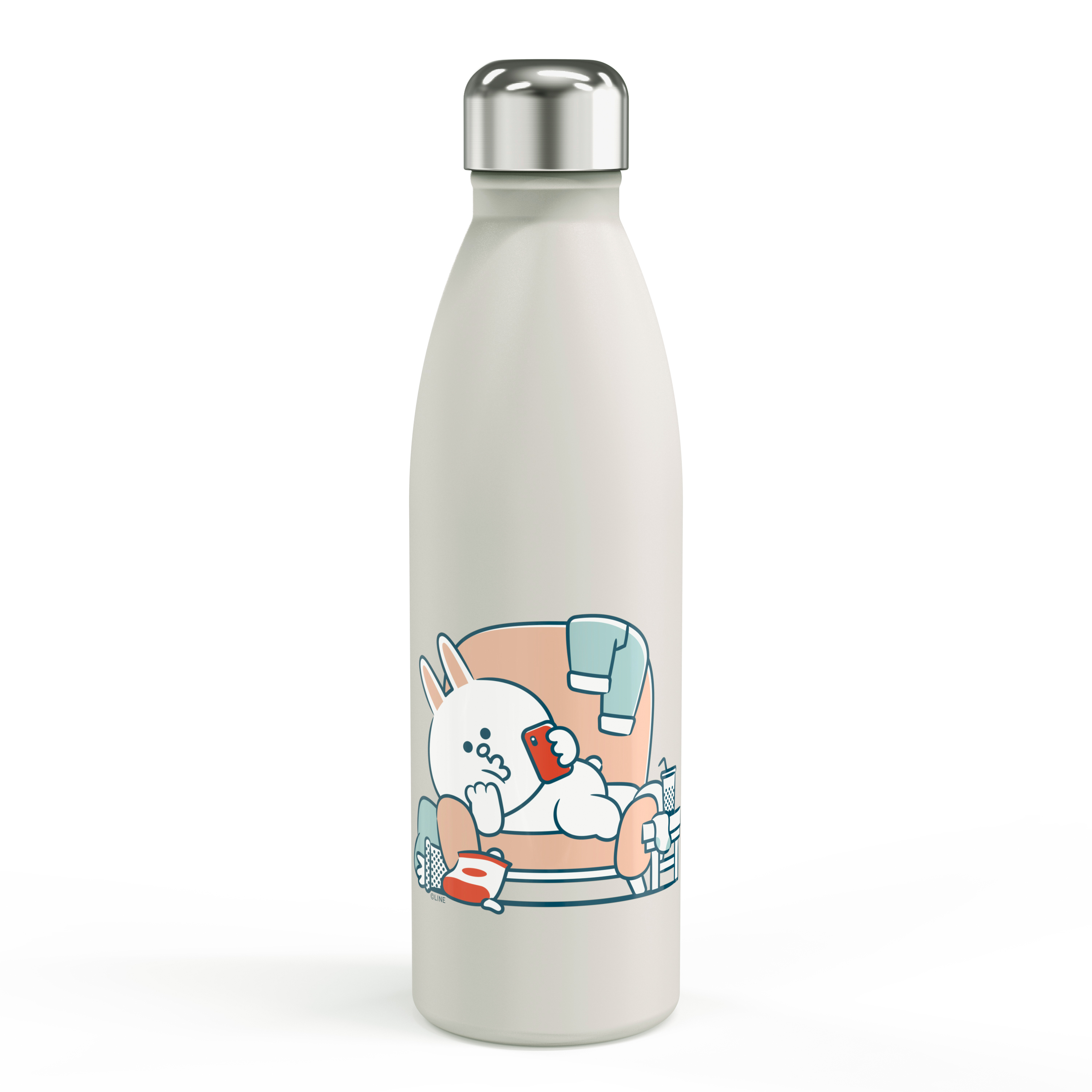 Line Friends 17.5 ounce Vacuum Insulated Stainless Steel Water Bottle, Sleepy Bunny slideshow image 4 Line Friends 17.5 ounce Vacuum Insulated Stainless Steel Water Bottle, Sleepy Bunny slideshow image 4