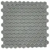 Hexes And O’S Ash 1″ Hexagon Mosaic Gloss Hexes And O’S Ash 1″ Hexagon Mosaic Gloss