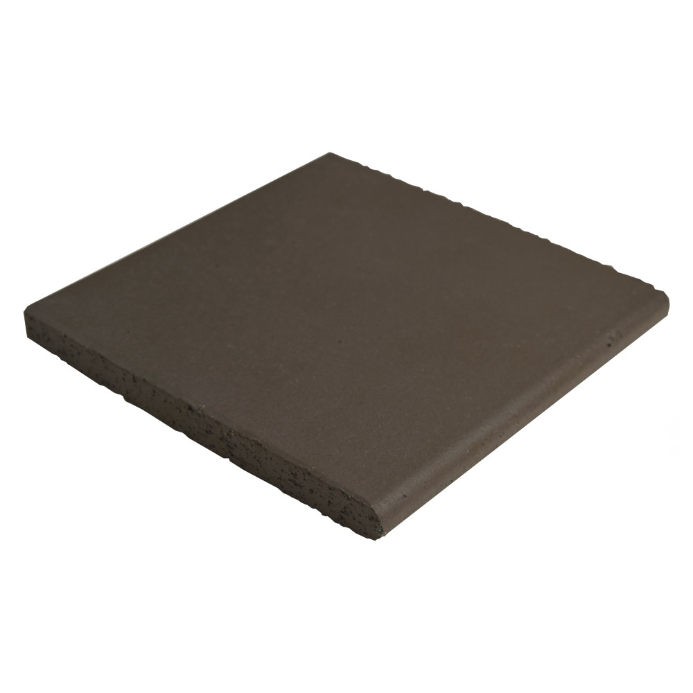 Quarry Bullnose Black 5-7/8 in. x 5-7/8 in. Ceramic Floor and Wall Trim