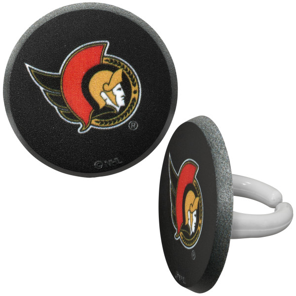 NHL® Team Puck Cupcake Rings